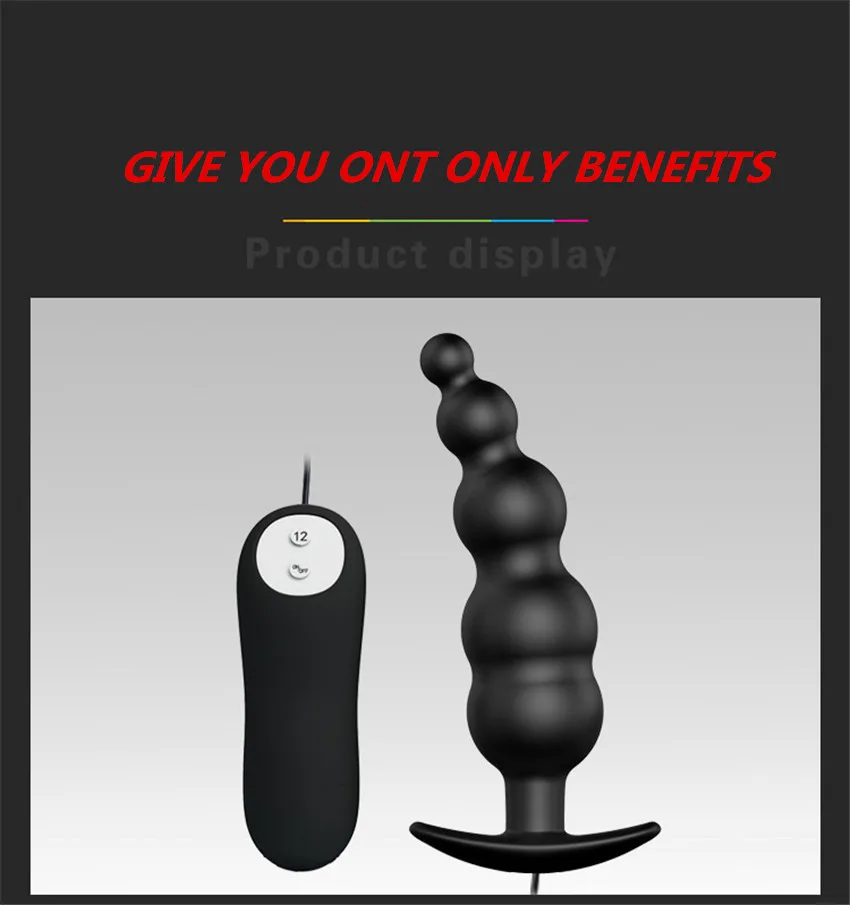 G-spot Stimulation Pull Beads Anal Plug Butt Erotic Toys Gay Sex Masturbation Prostate Massage Vibrator buttplug ST371 |