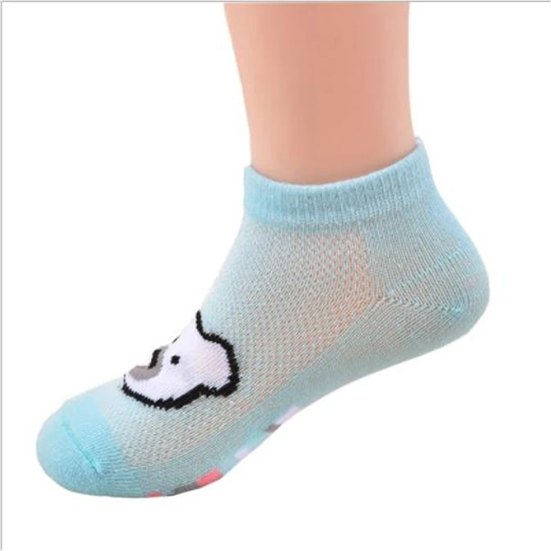 5 пар/лот дышащие детские носки унисекс летние чистые хлопковые чулки для