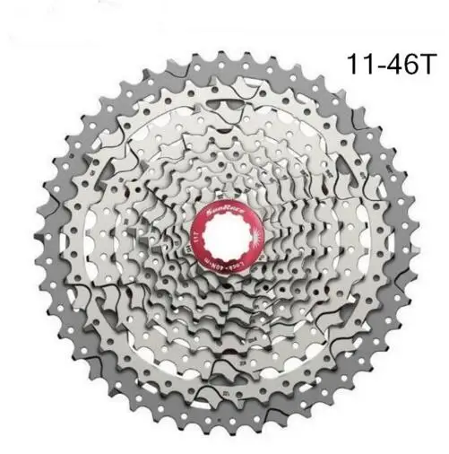MX3 46T silver red Sunracing 10 скоростей CSMS3 CSMX3 11-40 t/11-42/11-46 t mtb велосипед свободные колеса кассета широкое соотношение mtb велосипед кассета - Цвет: MX3 46T silver red
