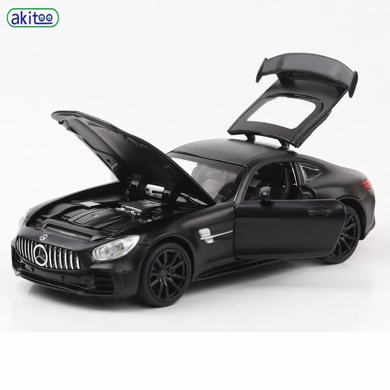 Akitoo Mercedes-Benz GT супер спортивная модель автомобиля Игрушечная модель автомобиля из сплава звук и светильник задний автомобиль#2431