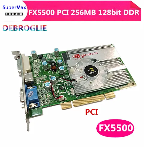 Совершенно новая видеокарта nVIDIA GeForce FX5500 256M 128 бит DDR VGA/DVI PCI|Компьютерные кабели и