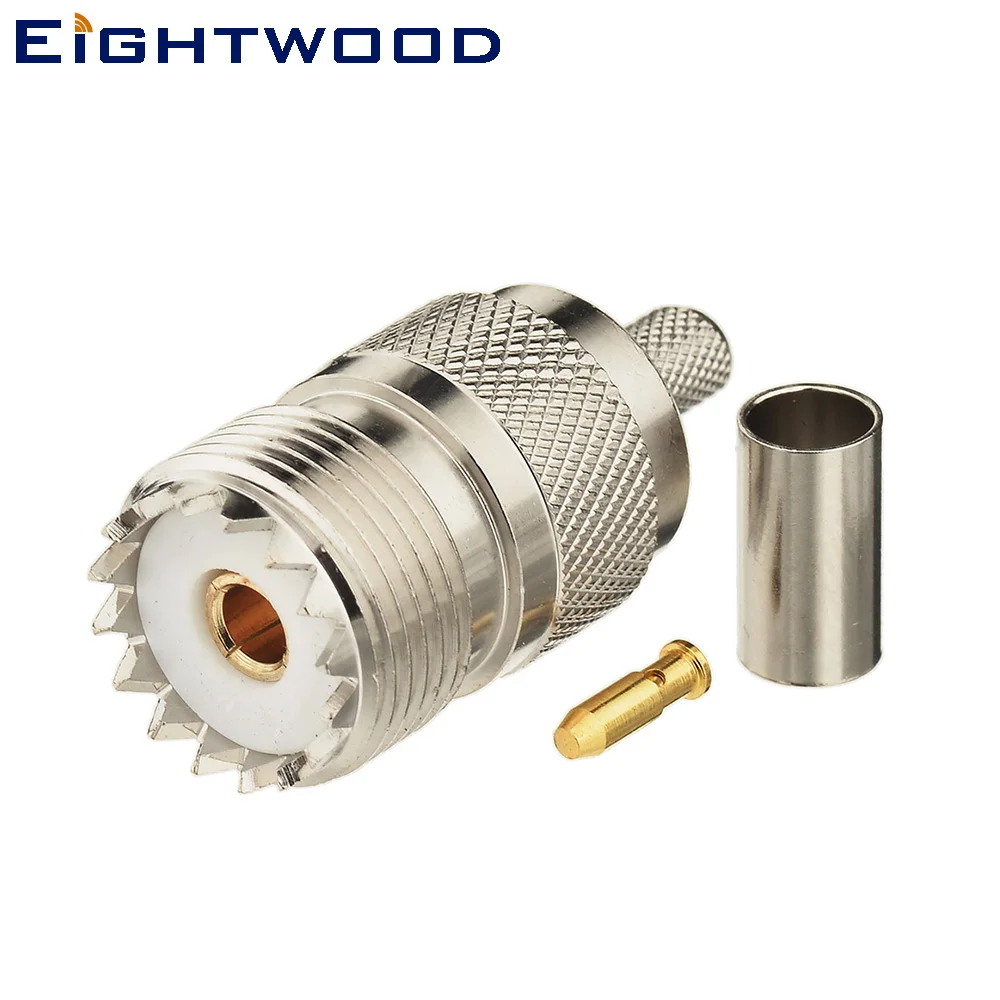 Eightwood CB радио UHF гнездо женский радиочастотный коаксиальный разъем прямой