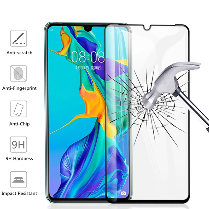 Стекло для Huawei P40 30 Lite полное покрытие Защита экрана легкое защитное стекло huawie P 40