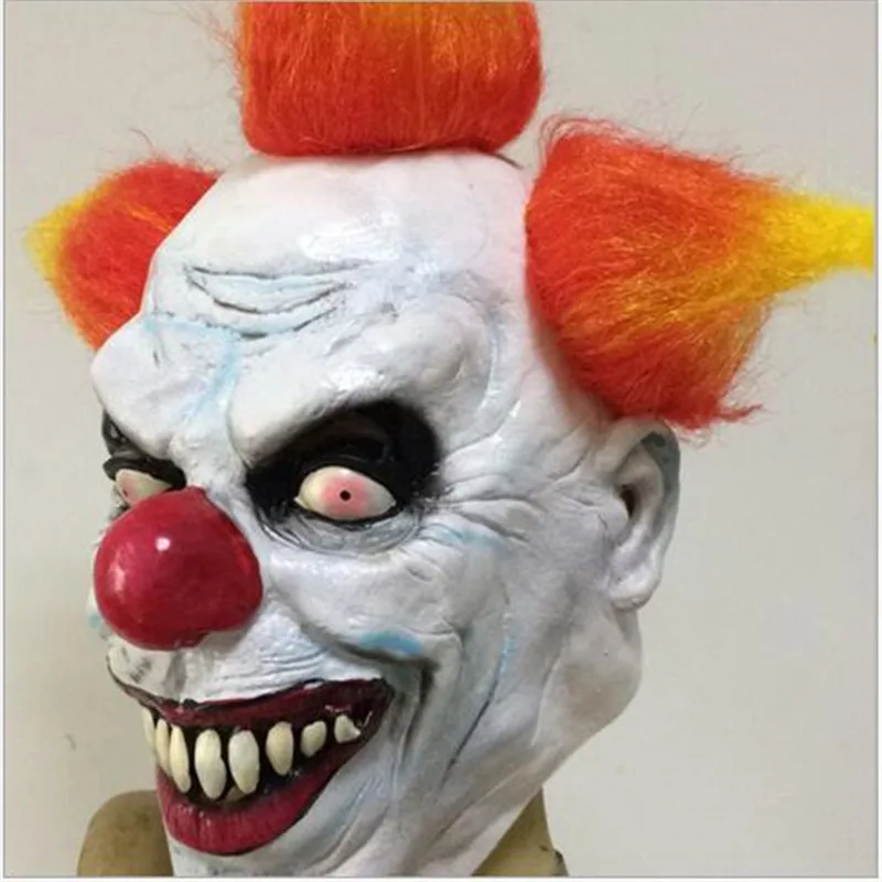 Забавная Вечеринка Косплей злой Цирк Клоун Маска Pennywise Хэллоуин ужас Джокер