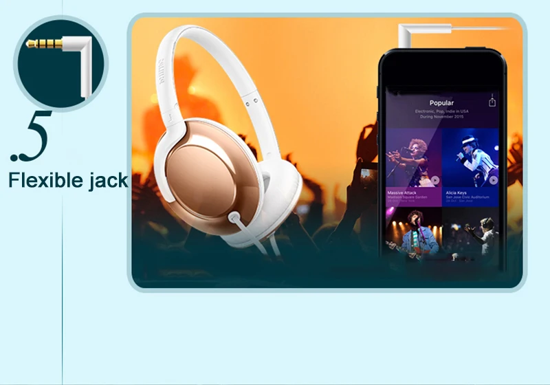 Philips SHL4805 бас Шум шумоподавления наушники провода Управление Hi-Fi наушники с микрофоном для телефона Xiaomi MP3 официальный Тесты