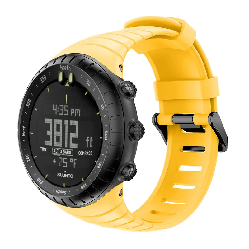 Абсолютно и высококачественный силиконовый ремешок для часов Suunto Core, сменный ремешок для часов, ремешок для часов, аксессуары для часов