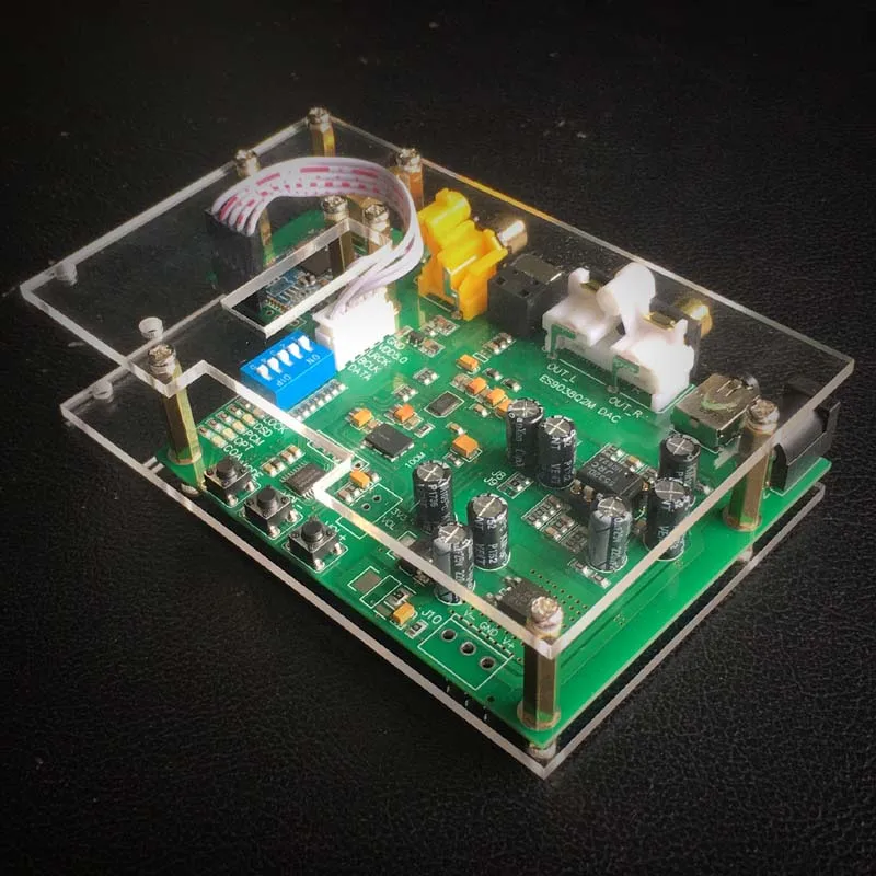 Lusya ES9038Q2M DAC ies SPIDF CSR8675 aptx-hd LDAC Bluetooth 5,0 Модуль декодер плата в чехол с антенной T0250