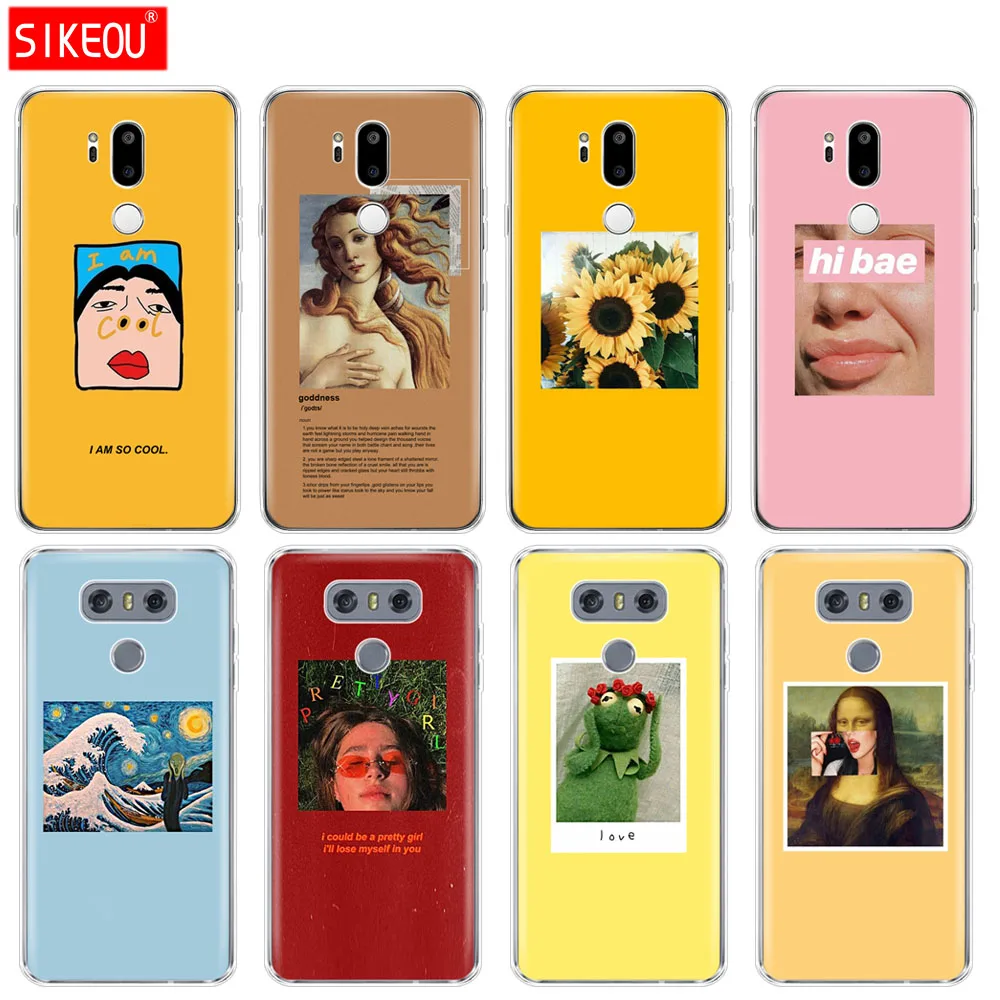 Чехол для LG G7 Q8 Q6 G6 MINI G5 V30 V7 V9 k10 k8 X POWER 2 мягкий силиконовый чехол телефона чехлы