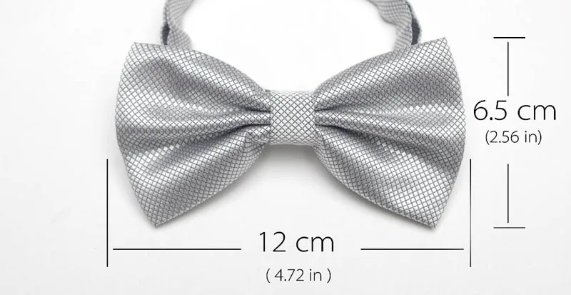 Лидер продаж мужской галстук бабочка из полиэстера регулируемый однотонные