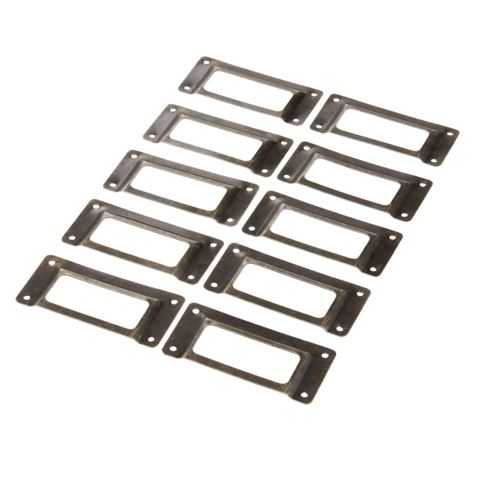 10 шт. 70x21 мм антикварная бронзовая ручка для мебели из цинкового сплава этикеток