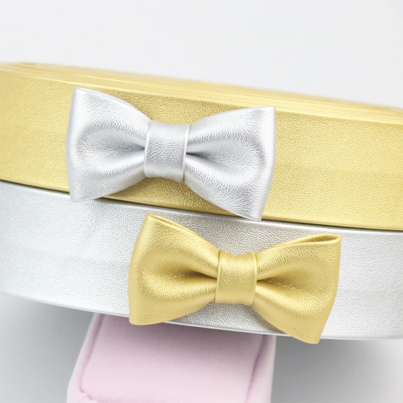DIY Hairpin Children's Head Ornaments Leather Material Bow Tie PU Layering Handmade Loop Clothing Shoes Accessories | Дом и сад