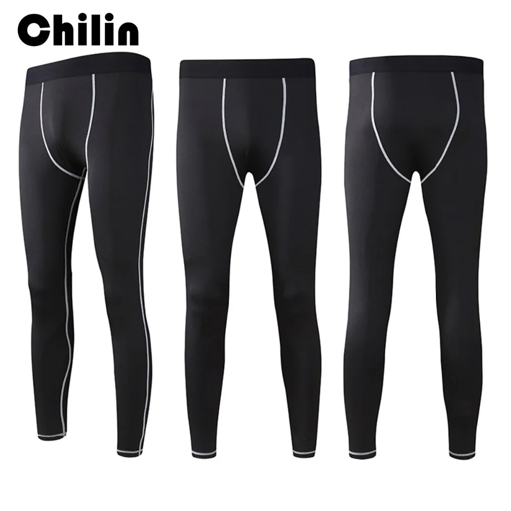 Chilin New Men's Leggings Basketball Game Workout Jogging Pant Fitness Pants Sports Gym Clothes Running Tights | Спорт и