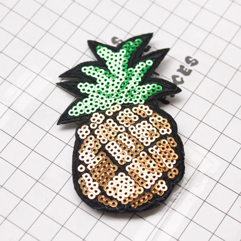Pineapple Мультфильм фрукты стикеры волшебная лента бахрома Стикеры для волос зажим фиксированная челка патч-палка артефакт блестки милые девушки Тиара для волос - Цвет: Pineapple