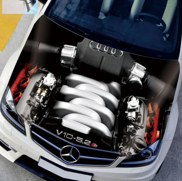 Автомобильные наклейки с левой стороны HD струйная машина дизайн виниловый