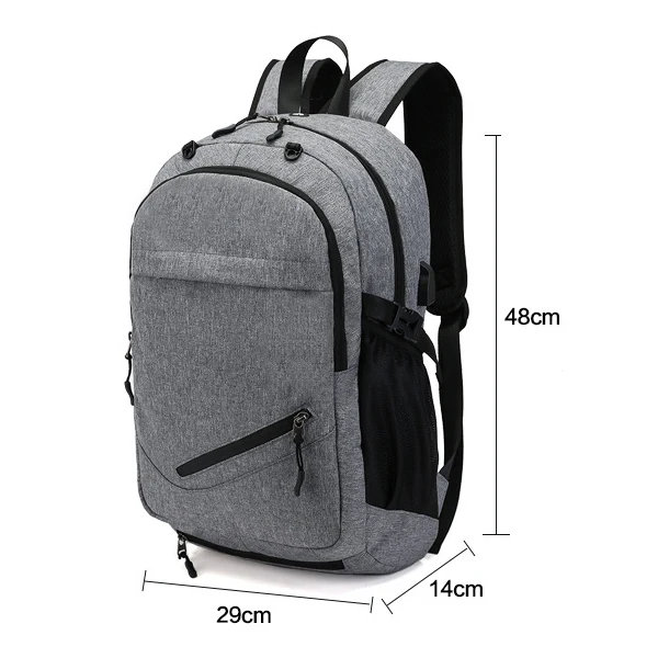 Мужской баскетбольный рюкзак с usb портом для зарядки водонепроницаемая сумка