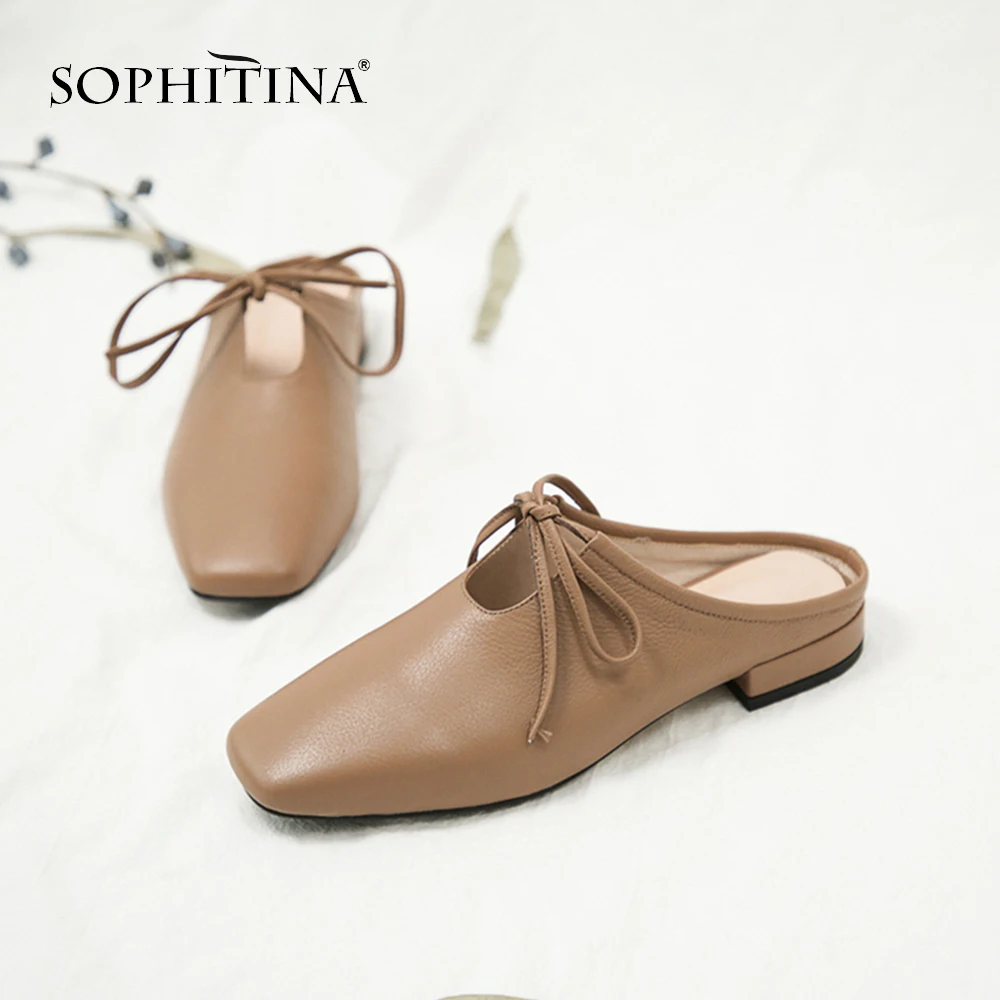 SOPHITINA/ Весенные новые обуви из высококачественной коровьей кожи для женщины