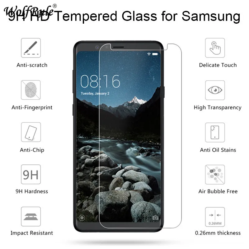 2 piezas protector de pantalla para Samsung Galaxy A2 Core vidrio templado para Samsung A2 Core HD pel&iacute;cula protectora ultradelgada SM-A260F-2