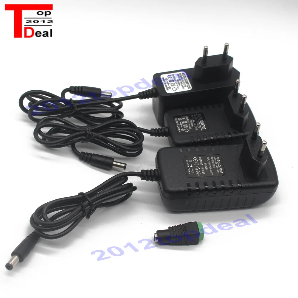 Адаптер DC12V AC100 240V Трансформаторы освещения выход 1A/2A/3A источник питания для