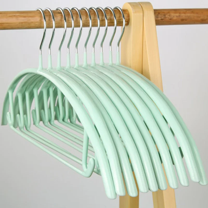Вешалки для одежды с покрытием из ПВХ Нескользящие 42 см 10 шт./лот крючком