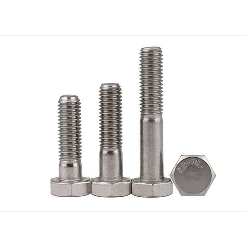 

GB5782/DIN931 Stainless Steel 304 Half Tooth Hex Screw / Hex half Tooth Bolt M6 M8 10 Pcs
