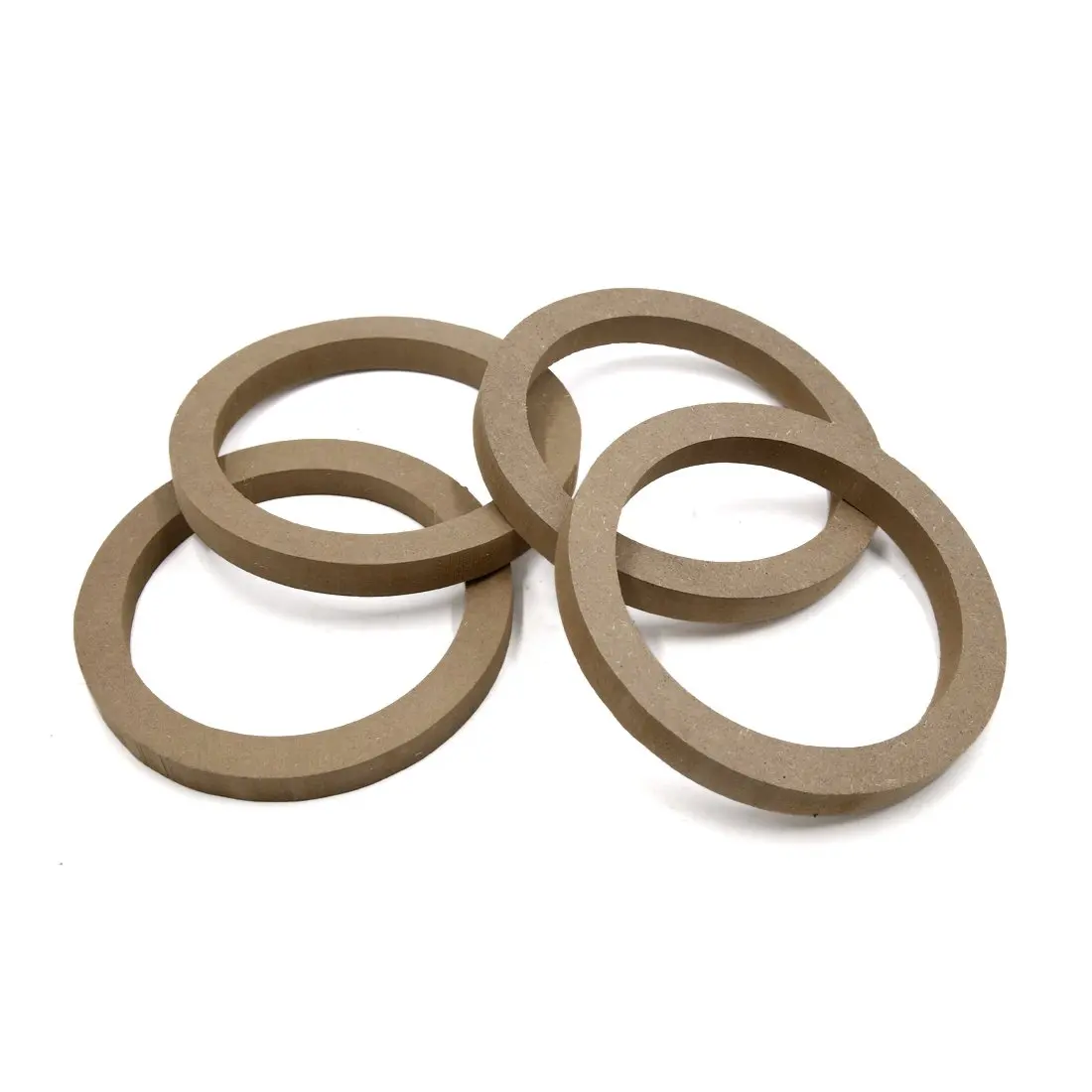 uxcell 4Pcs 6.5 Inch Wood Car Speaker Mounting Spacer Ring A