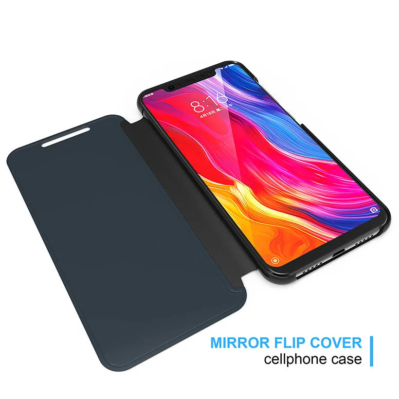 Smart mi rror View флип-чехол s для Xiaomi mi 8 Lite чехол для Xiaomi mi Max mi x 2 3 Note3 mi 5C mi A1 mi 6 6X mi 8 SE mi 9 Pocophone F1