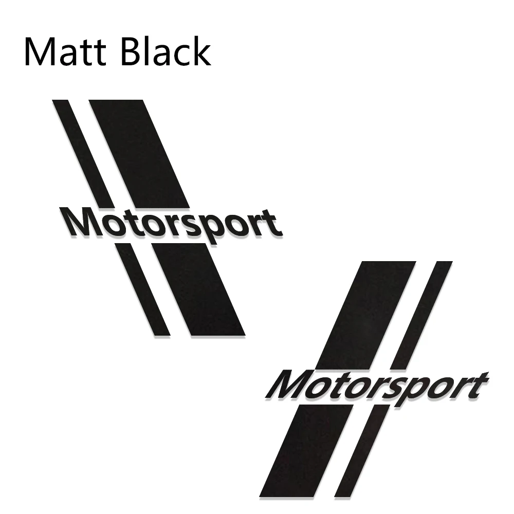 Matt Black 2 шт., Автомобильные Боковые Полосатые наклейки, авто виниловые наклейки, смешные наклейки, тюнинговые автомобильные универсальные DIY декоративные наклейки, стильные автомобильные аксессуары - Название цвета: Matt Black