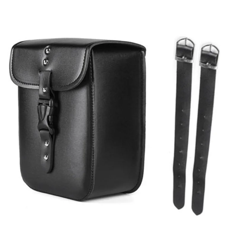 

Black Saddle bag Pack Tool Case Universal Luggage Saddlebags Pocket Bike