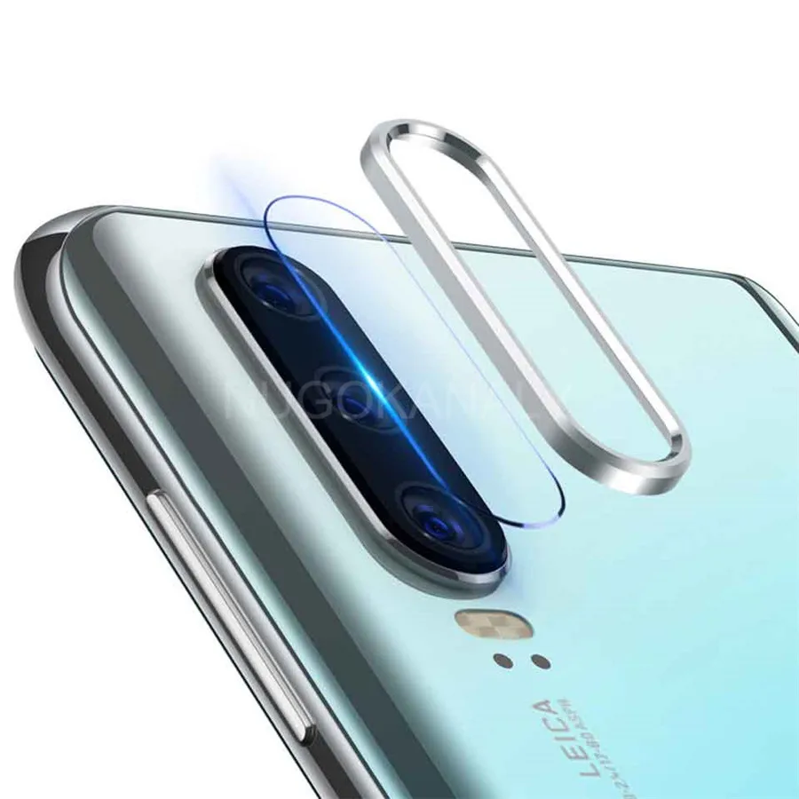 Для huawei P30 P20 Pro Honor 20 20i Nova 5 5T Задняя камера объектив Защита экрана закаленное стекло+ металлическое защитное кольцо