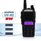 Рация Baofeng UV-82 двухсторонняя, 8 Вт, 10 км, двойная, PTT, CB, VHF, UHF, Любительская, мощная, UV82, для охотничьего трекера