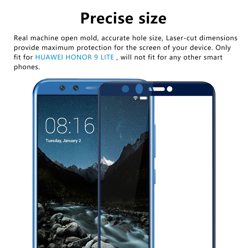 Закаленное защитное стекло для Honor 9 Lite, Защитное стекло для Honor 9, светильник, полное покрытие, Защита экрана для huawei Honer 9 Lite, пленка