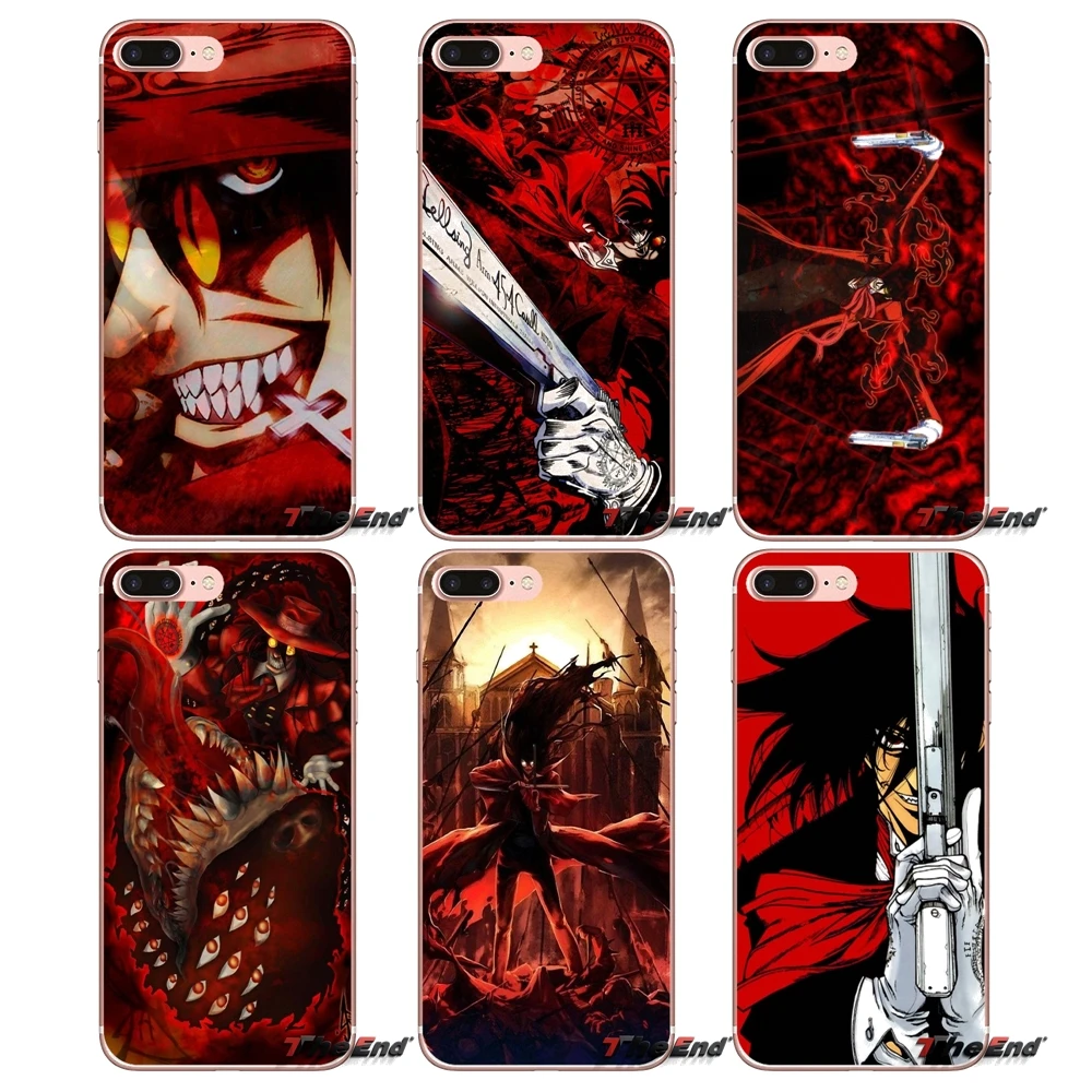 Аниме ужас Хеллсинг Алукард Fan art Case для Sony Xperia Z Z1 Z2 Z3 Z5 compact M2 M4 M5 E3 T3 XA Aqua LG G4 G5 G3 G2 Mini