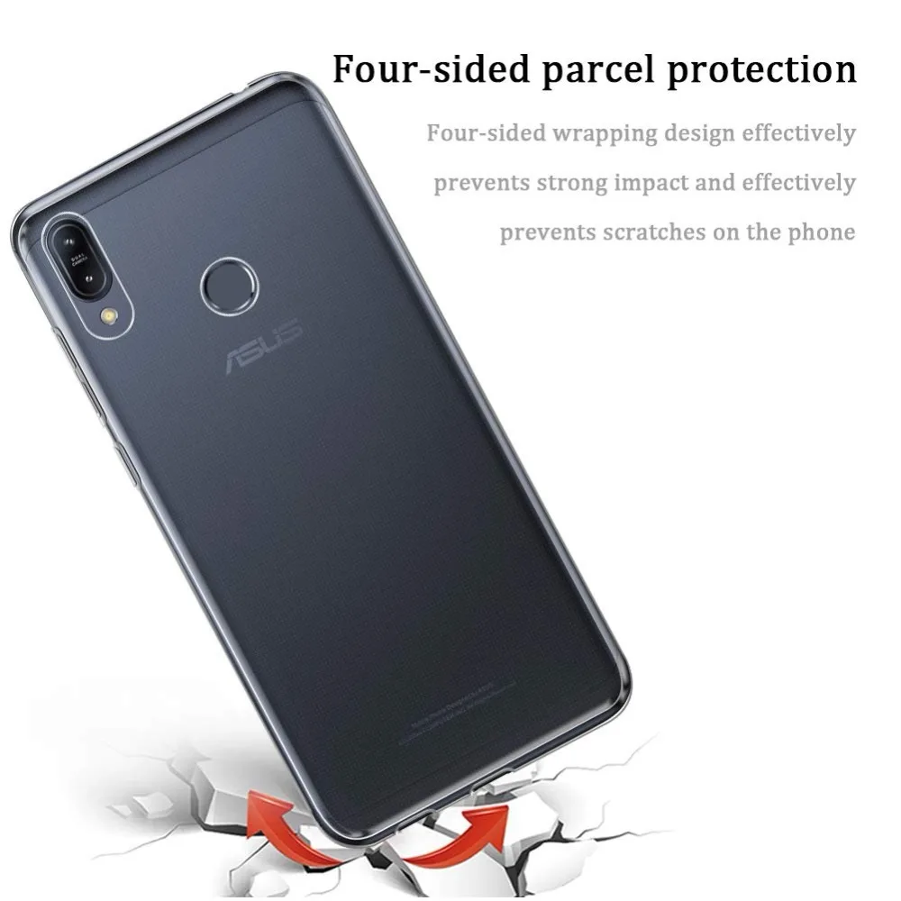 Asus Zenfone Max Pro M2 ZB631KL силиконовый прозрачный Футляр задняя крышка чехол для телефона