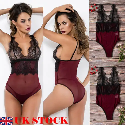 UK сексуальное дамское нижнее белье ночное женское из сетчатого кружева | Женская