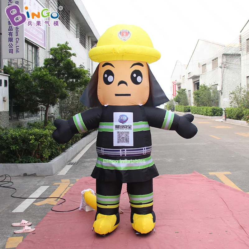 

Customized 2.2m tall big inflatable firemen / inflatable fire police / inflatable firefighter toys
