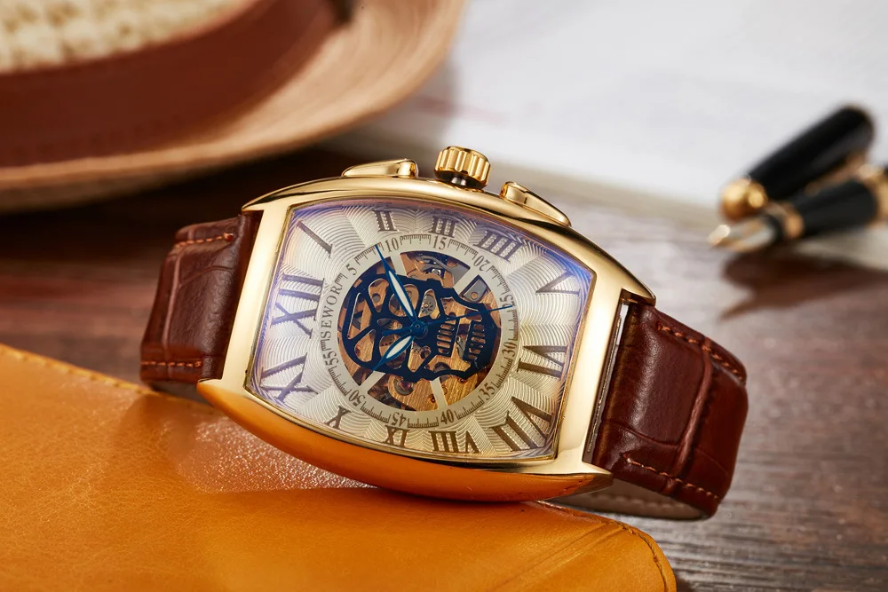 Мужской винный бочонок классический пустой Череп Мода Полностью автоматический