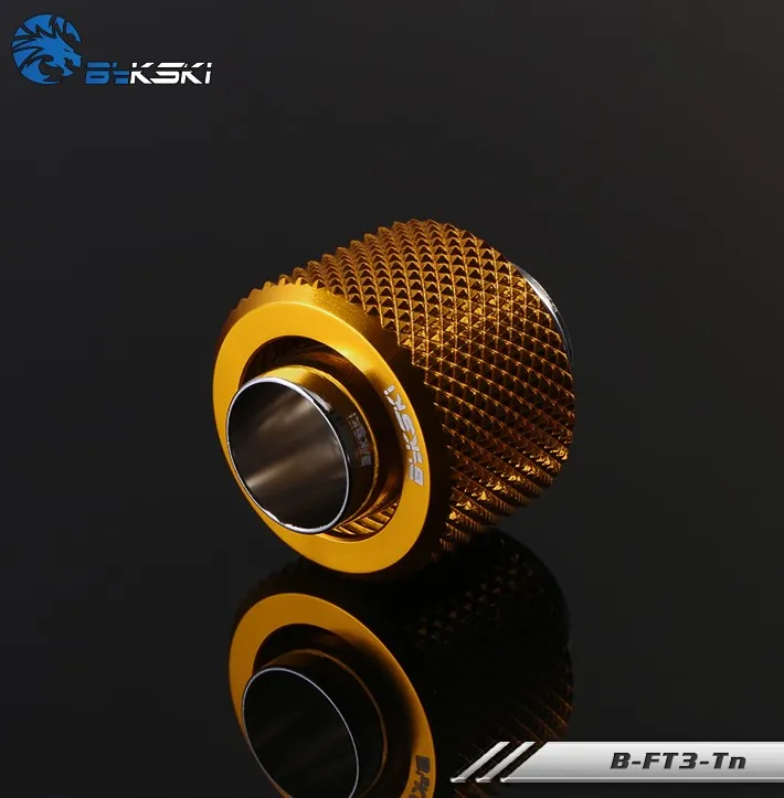 Gold Bykski B-FT3-Tn 3/" ID X 1/2" OD 9,5X12,7 мм мягкие трубы компрессионные фитинги G1/" резьба - Цвет лезвия: Gold