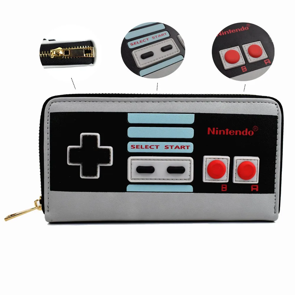 Горячая игра nintendo Длинный кошелек 3D сенсорный дизайн кошелек