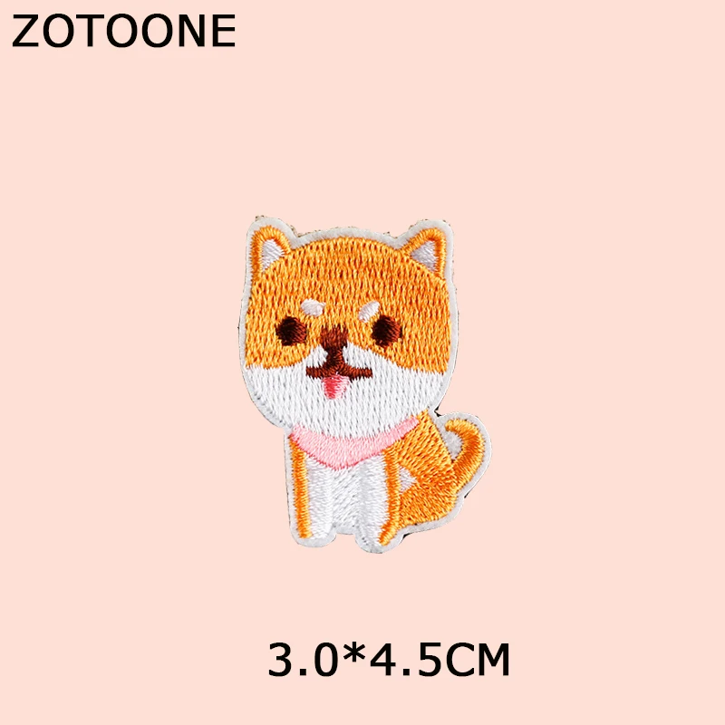 Патчи для одежды ZOTOONE с рисунками животных из мультфильмов наклейки милыми
