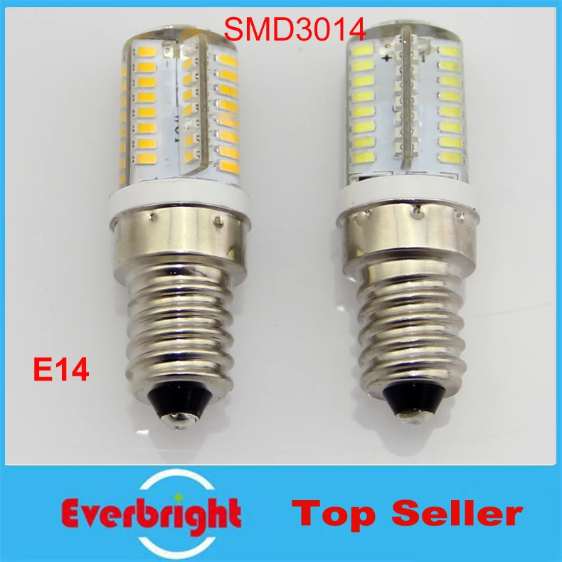 Светодиодный светильник 6 Вт E14 3014 SMD 64 светодиодный высоковольтный Кристалл