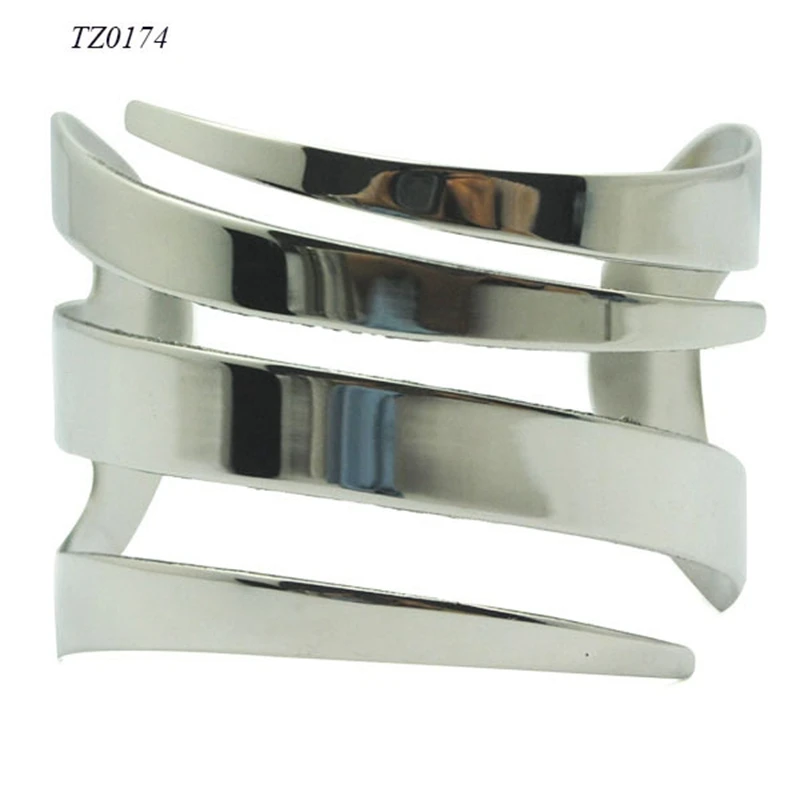 Hot Selling Punk Style Wide Cuff Bangles Bracelet 316l Stainless Steel Opened Jewelry | Украшения и аксессуары