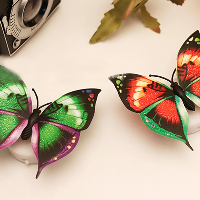 Креативное моделирование красочные светодиодные бабочки ночник паста вспышка