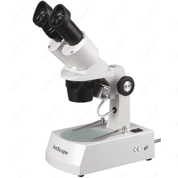 Бинокулярный стерео микроскоп -- AmScope поставляет 10X-20X-40X бинокулярный с верхними и
