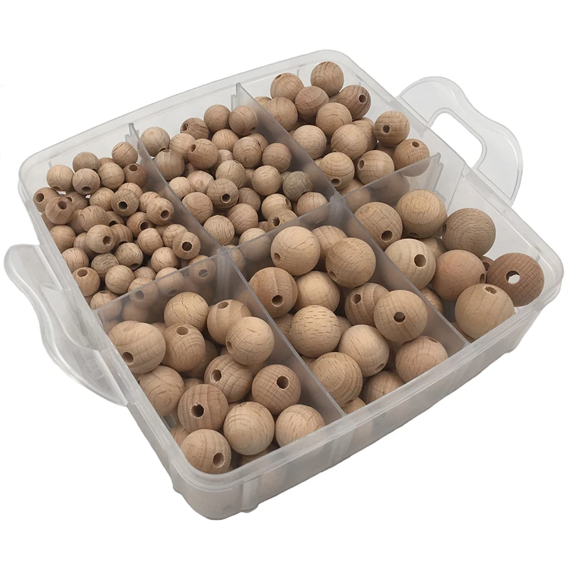 Деревянный Прорезыватель для зубов 2 коробки бук геометрические шестигранные