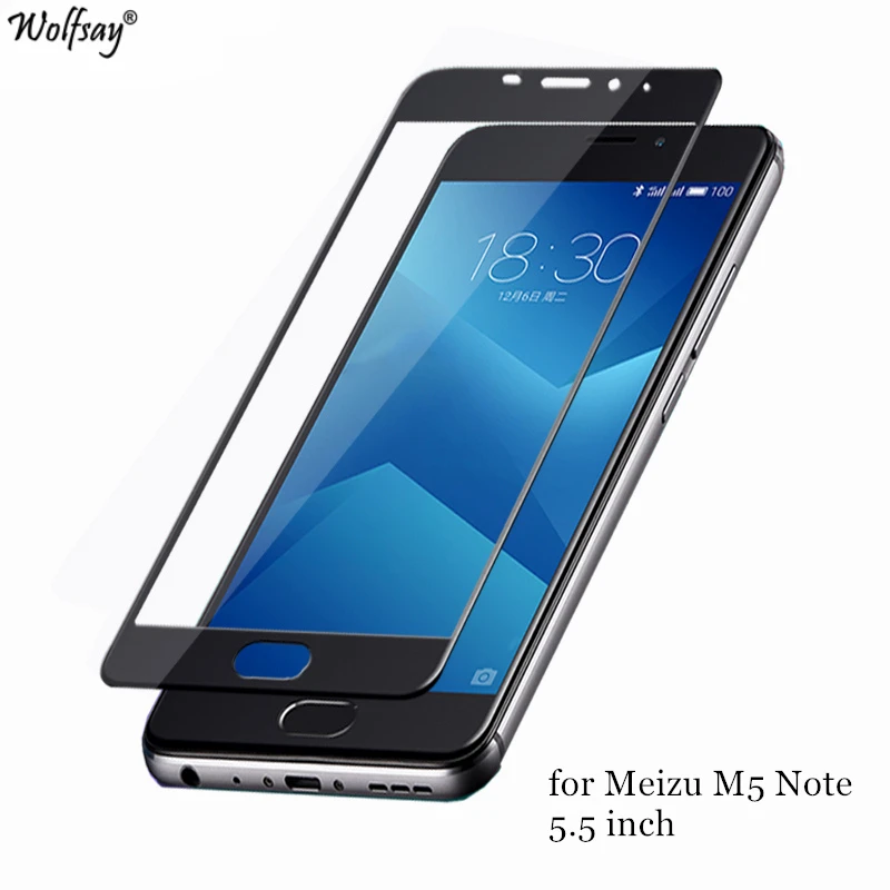 Стекло Wolfsay для Meizu M5 Note 2 шт. защита экрана закаленное стекло meilan note 5 дюйма пленка