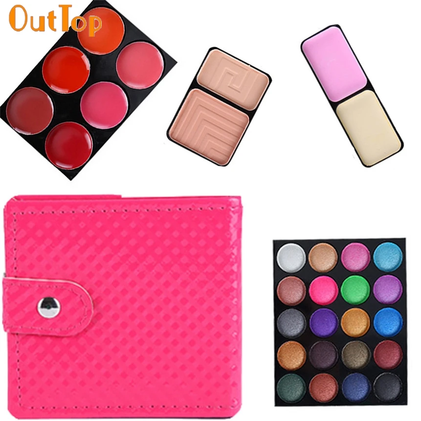 OutTop Beauty Мода 1 коробка 32 цвета портативные косметические тени для век макияж