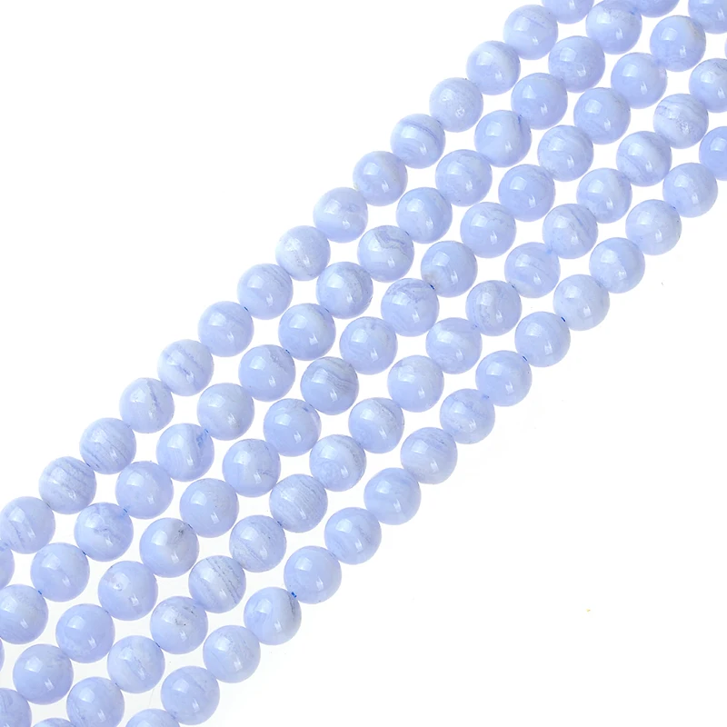 Круглые Голубые кружевные агаты из натурального камня бусины россыпью 6 8 10 мм