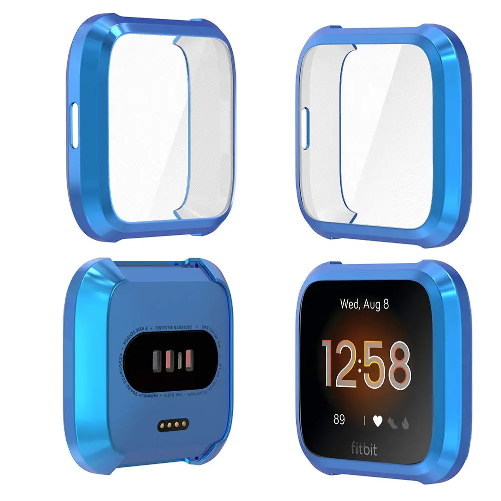4 Pack Мягкий ТПУ защитный чехол Чехол совместимый для Fitbit Versa Lite Смарт часы