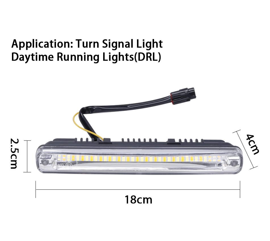 СВЕТОДИОДНЫЙ DRL дневного света водонепроницаемый COB drl белый дневной свет желтый цвет сигнал поворота противотуманный свет 12 В диодные лампы для автомобилей 2 шт