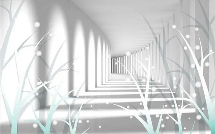 3d обои для комнаты снежное дерево абстрактный космический фон стены современные